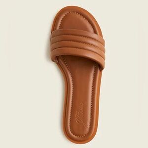 NWOT- J. Crew Tan Sorentto Slide Sandals